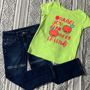 ‼️2 For $15 Deal‼️ Girls size 5 Shirt and Jeans